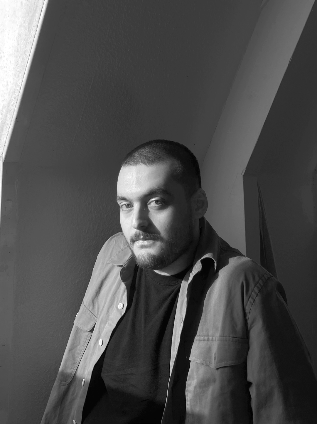 Hasan Halilov  member photo - graphic designer, author of the visual identity and typeface Affix for KHSH
