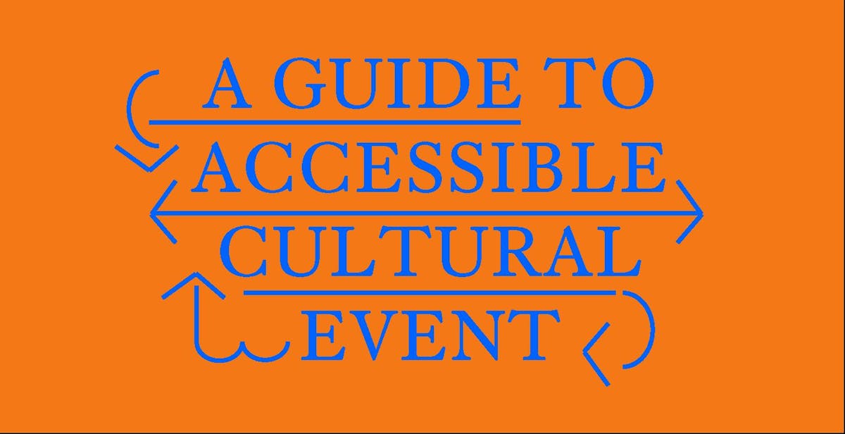 Guide to accessibility of cultural events image